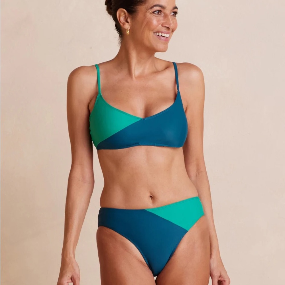Summersalt Colorblock Bikini - Teal and Green